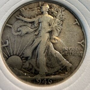 1946 Walking Liberty Half Dollar - 90% Silver